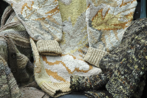 hand knitted garments