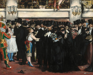 masked ball at the opera - manet